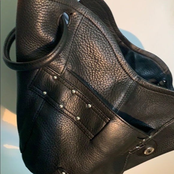 COLE HAAN 100% leather large bucket shoulder bag - Picture 8 of 12